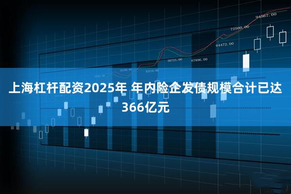 上海杠杆配资2025年 年内险企发债规模合计已达366亿元